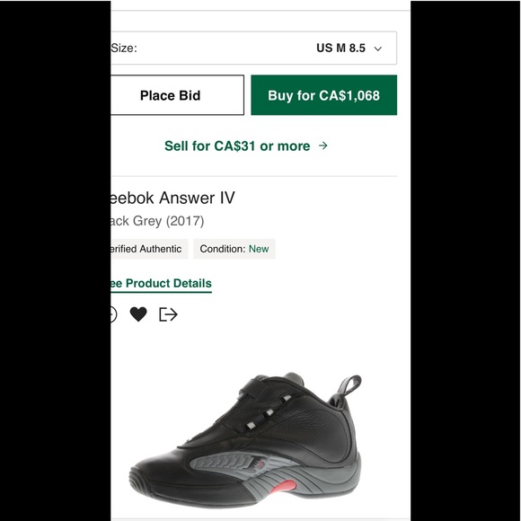 Reebok Answer IV - Picture 9 of 9